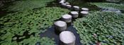 Water-Lilies-in-a-Pond-Helan-Shrine-Kyoto-Japan-Photographic-Print-C12244302